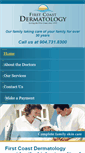 Mobile Screenshot of firstcoastdermatology.com